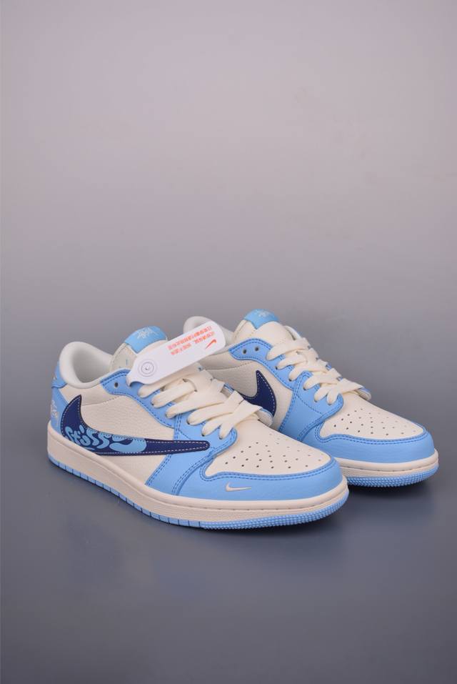 Fragment x Travis Scott x Stussy Air Jordan 1 Low three-party collaboration reve