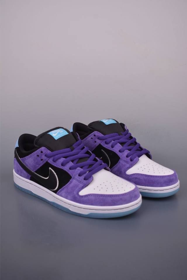 Nike SB Dunk Low purple, white, and red. Highly recommended. Made from genuine,