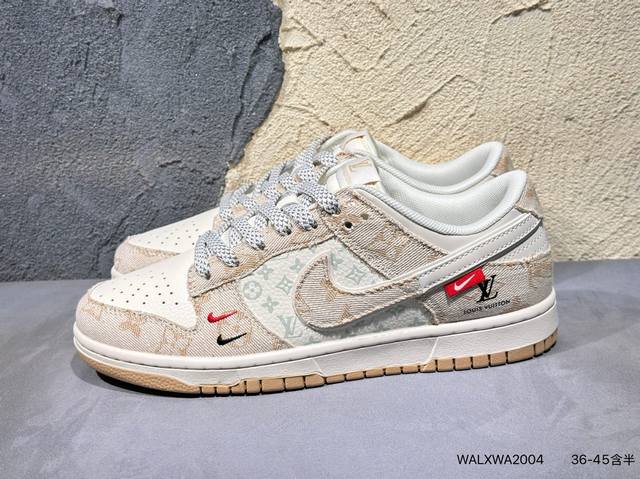 Nike Dunk Low Lthr Ow deconstructed lace-up skate shoe, a classic retro sneaker