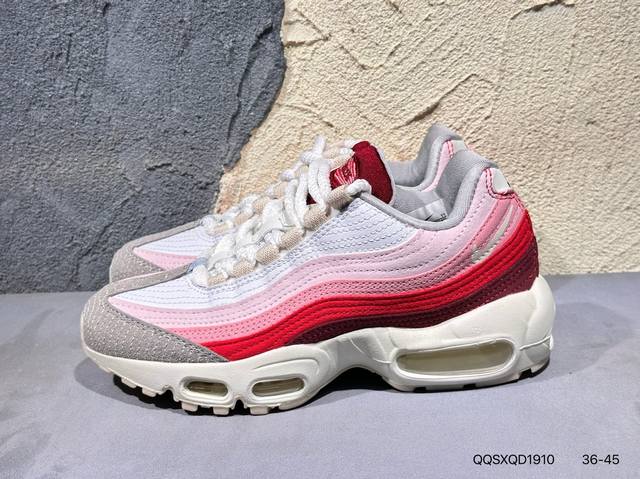New product launch real shot NK Air Max 95 black, gray and white foreign trade o