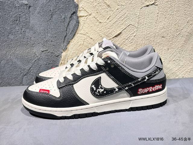 Nk Sb Dunk low-top casual sneakers custom leather original last original cardboa