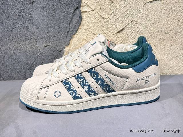 New product launch, real shot, custom shell toe Adidas Originals Superstar "Loui