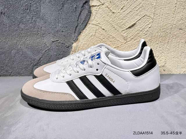 Adidas Samba Og Samba Dexun sneakers. 3D Samba gold-stamped logo distinguishes a