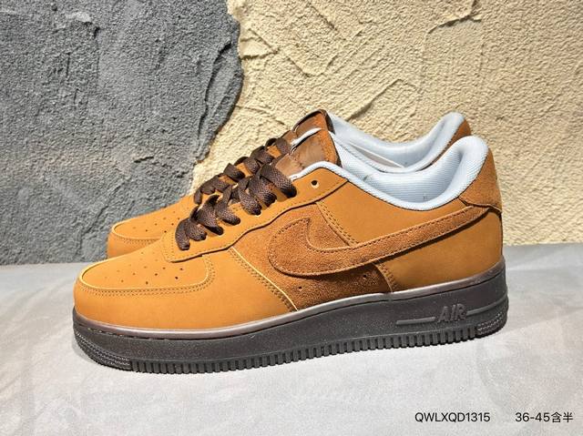 Nike Air Force 1 '07 low-top versatile casual sneakers. Soft, springy cushioning