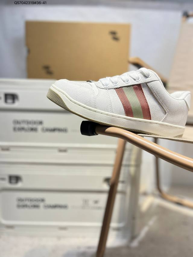 Gucci Distressed Screener Sneaker Gucci classic thick-soled prototype retro vers