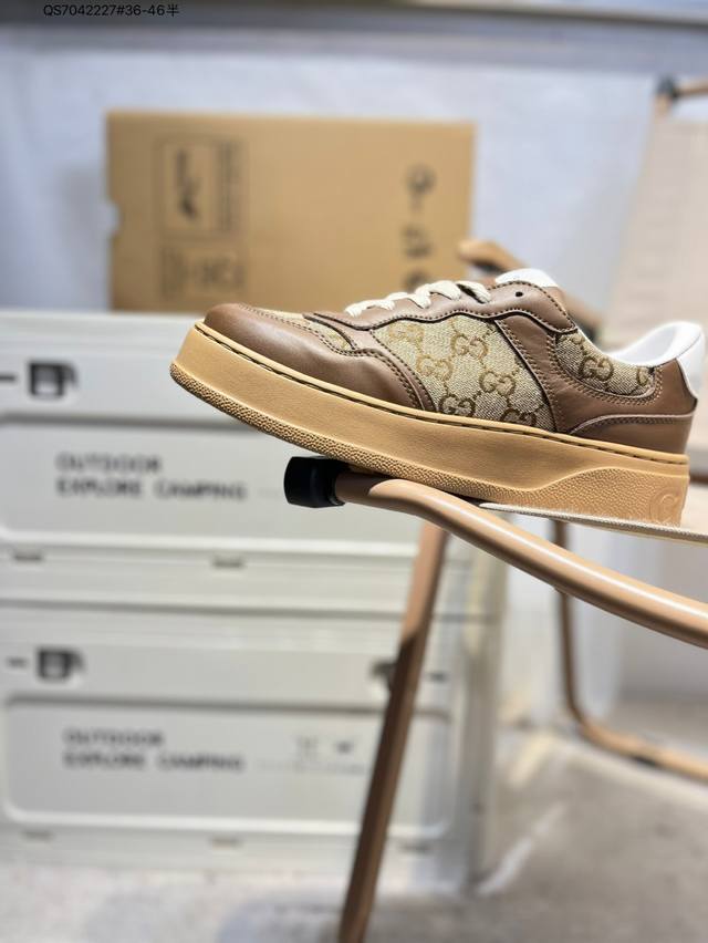 Gucci Distressed Screener Sneaker Gucci classic thick-soled prototype retro vers
