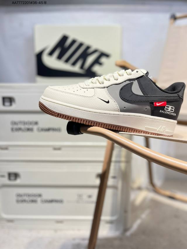 Nk Air Force 1'07 Low Air Force One low-top casual sneakers custom leather origi