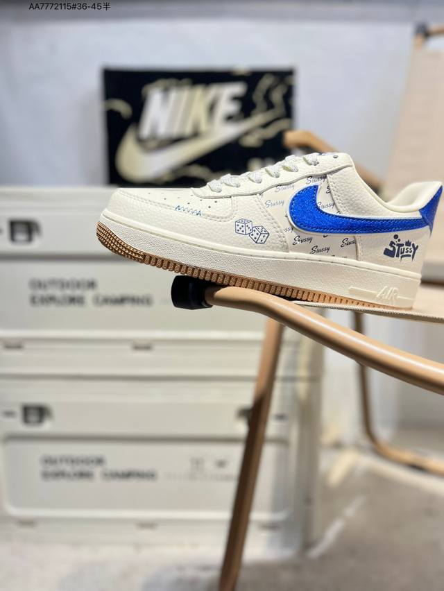 Nk Air Force 1'07 Low Air Force One low-top casual sneakers custom leather origi
