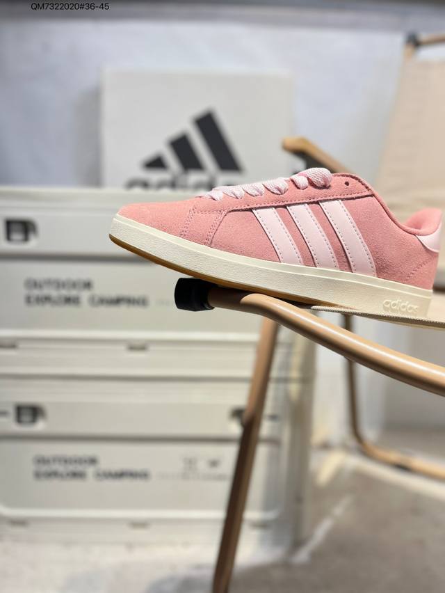 adidas Neo Grand Court Lazy Egg collaboration white sneakers for women. A classi