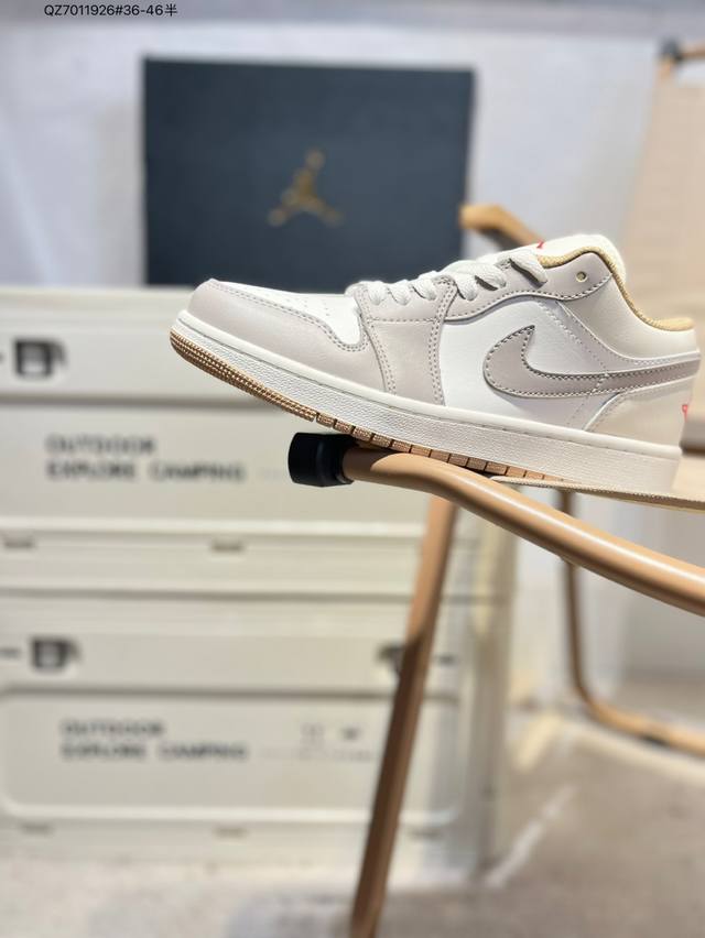company-grade top-grain leather Jordan Air Jordan 1 Low Aj1 low-top series baske