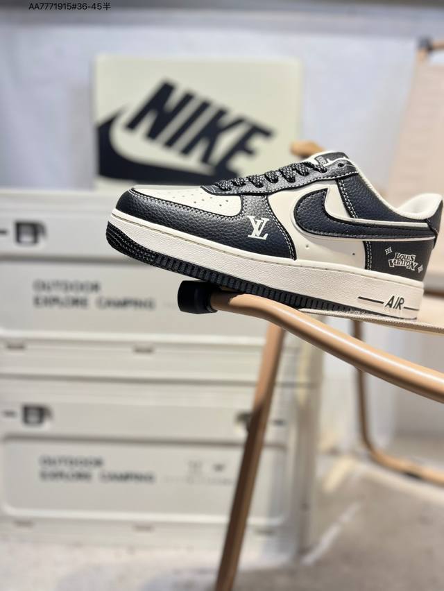 Lv X Nk Air Force 1'07 Low Air Force One low-top casual sneakers custom leather
