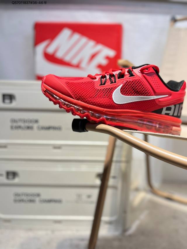 Nk Air Max 2013 retro breathable mesh air cushion running shoes with full-length