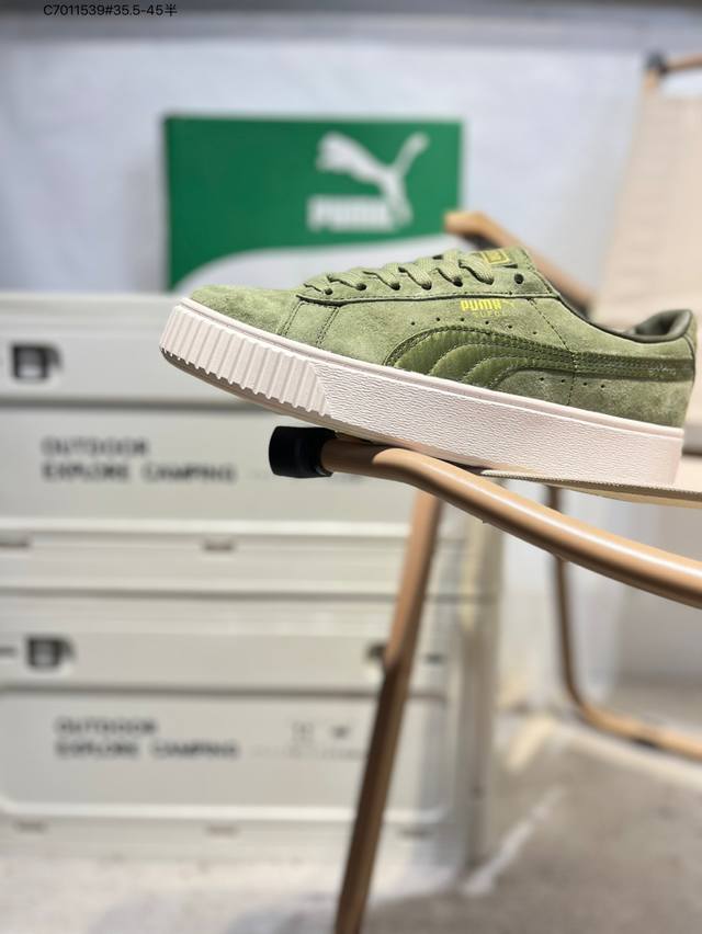 Puma Suede Platform Gold Rihanna 2nd Generation Puma Suede Platform Gold thick s