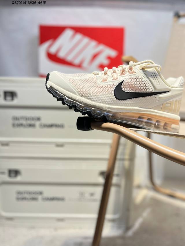Nk Air Max 2013 retro breathable mesh air cushion running shoes with full-length