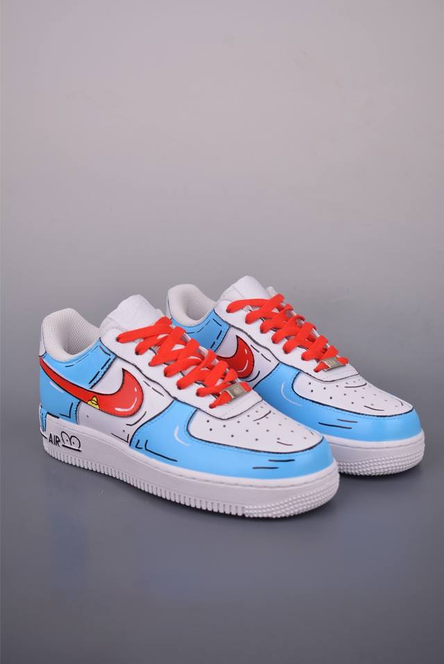 Nike Air Force 1 Low hand-painted graffiti Doraemon collaboration original last