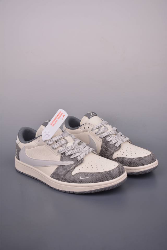 Fragment x Travis Scott x Lvair Jordan 1 Low three-way collaboration with revers