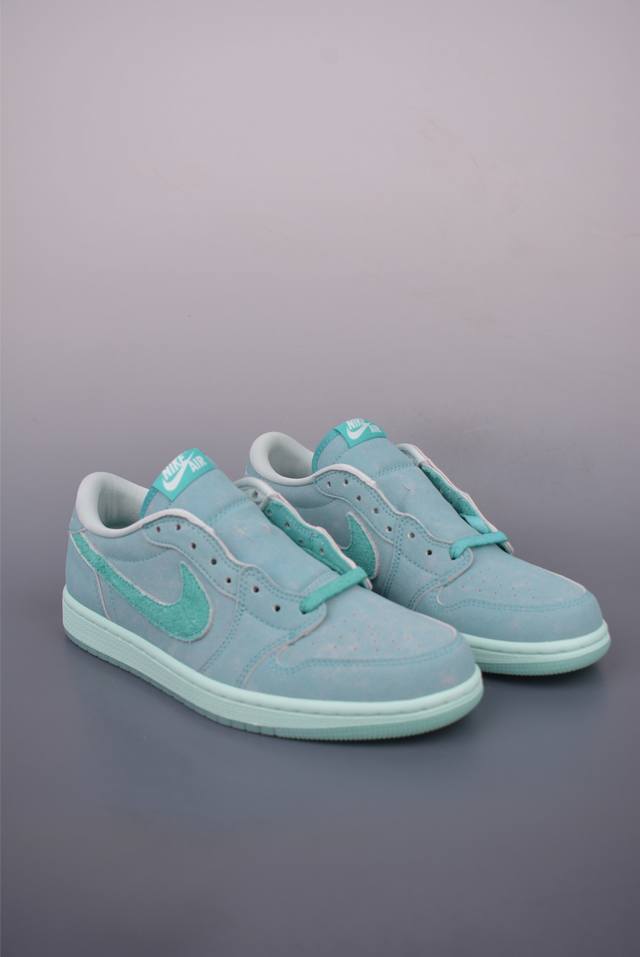 Original bare-shoe-grade Jordan Air Jordan 1 Low Og "Washed Teal" blue-green, th