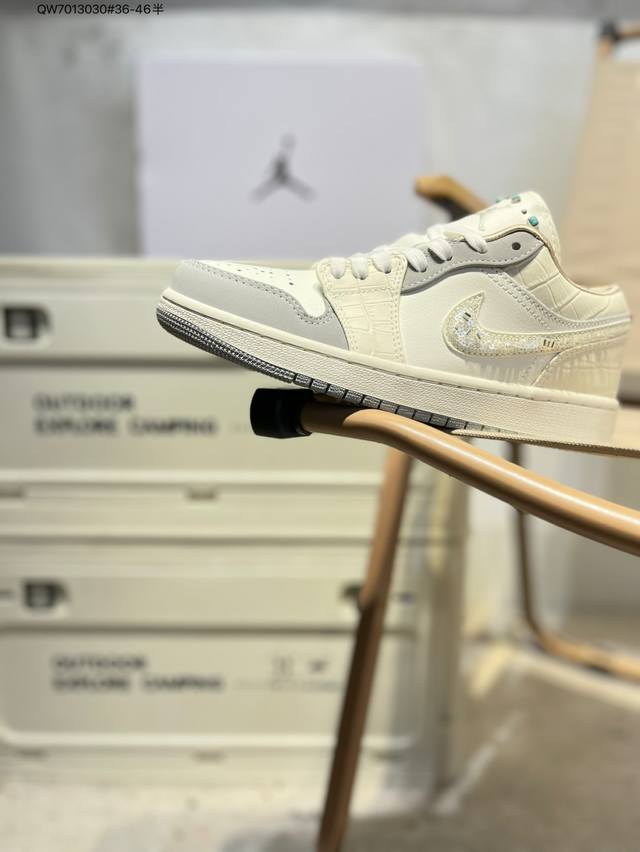 company-grade top-grain leather Jordan Air Jordan 1 Low Aj1 low-top series baske