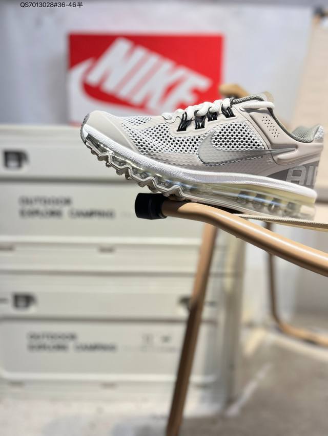 Nk Air Max 2013 retro breathable mesh air cushion running shoes with full-length
