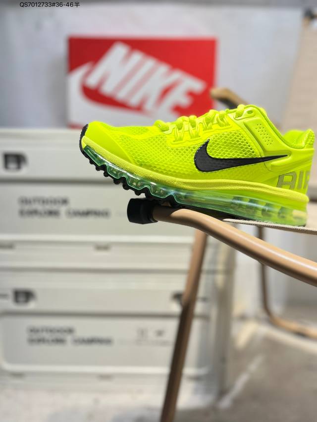 Nk Air Max 2013 retro breathable mesh air cushion running shoes with full-length
