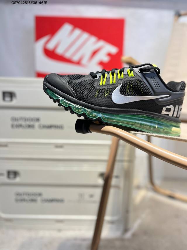 Nk Air Max 2013 retro breathable mesh air cushion running shoes with full-length