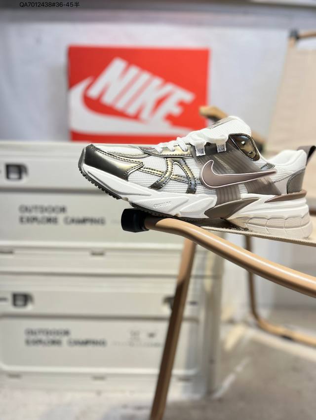 Nk V2K Runtekk shock-absorbing, non-slip low-top retro dad running shoes. Named
