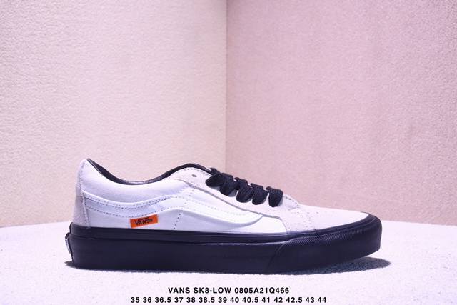 Vans Sk8-Low Palm Leaf Black and Brown Maple Leaf Leisure Comfortable and Versat