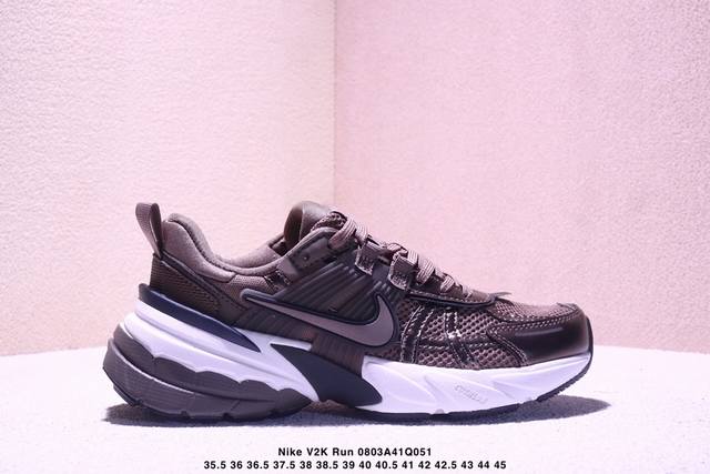 Nike V2K Runtekk Run Shock-Absorbing, Anti-Slip Retro Low-Top Running Shoes Fd07