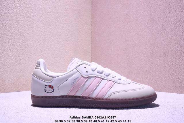 Authentic half size Adidas Samba Og flat-soled fashion skateboard shoes Xm0802Q6