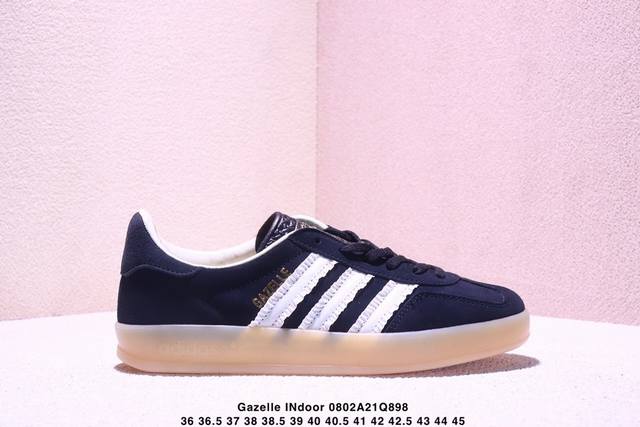 Company-level Adidas Originals Gazelle Indoor clover casual non-slip and wear-re