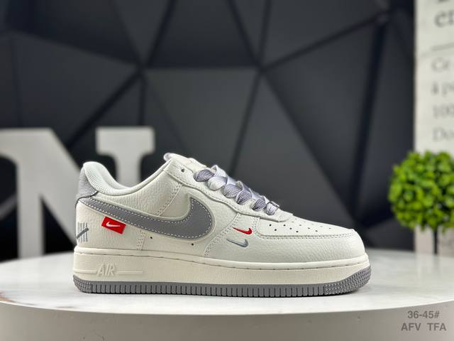 Nike Air Force 1 '07 low-top versatile casual sneaker. Soft, springy cushioning