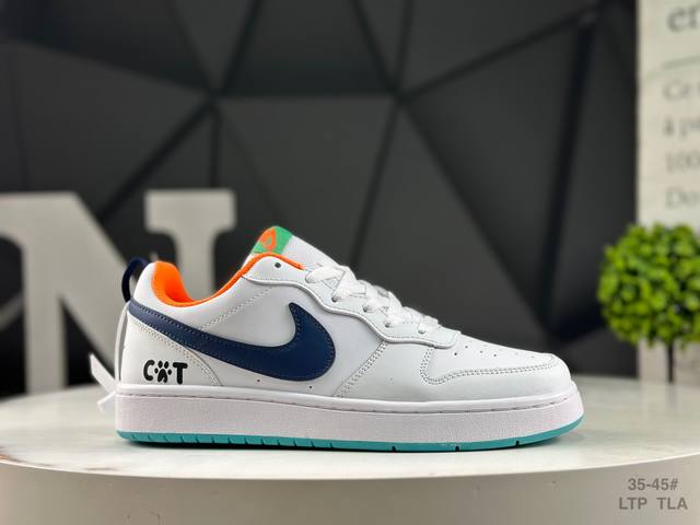 Nike sneakers Court Borough Low Air Force low-top sneakers. 1. Its leather upper