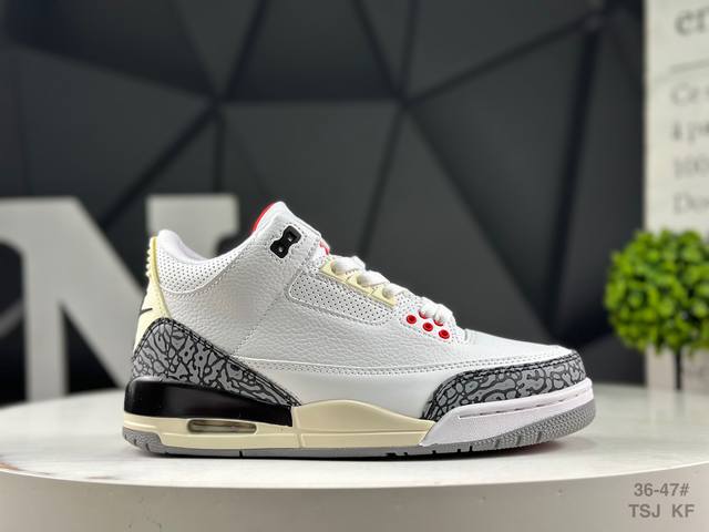 Authentic label with half size Jordan Air Jordan 3 Retro original color matching