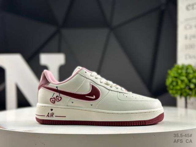 Nike Air Force 1'07 Low Valentine's Day Air Force 1 Low-Top Casual Sneakers #Th