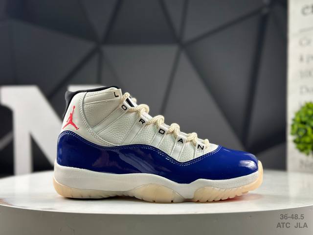 Air Jordan 11 Retro Rare Air Aj11 Joe 11 Royal Blue Real Label Real Carbon High