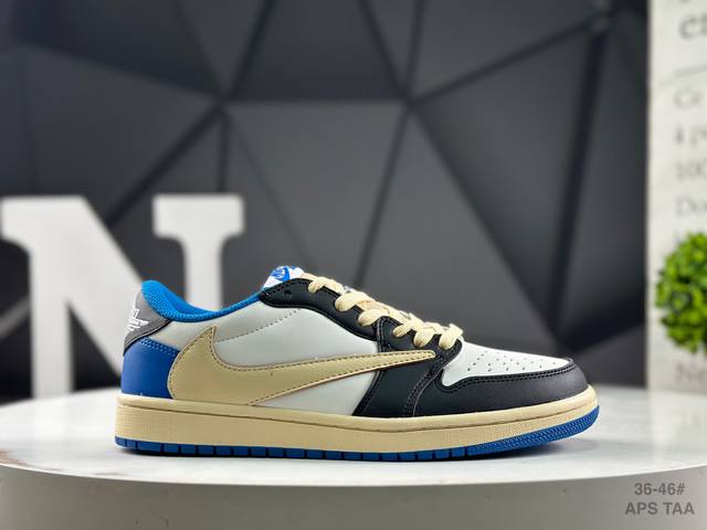 Nike Aj1 Travis Scott X Air Jordan 1 "Reverse Mocha" Aj1 Joe 1 Ts Lightning join