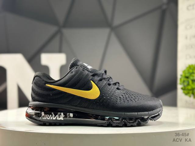 Nike Air Max 2017 White Pure Platinum Series Nike Low-top All-match Jacquard Me