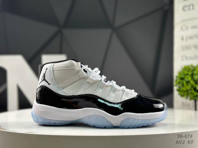 Nike Air Jordan 11 Concord Aj11 Joe 11 high-top patent leather basketball shoes