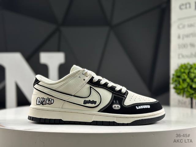Overseas hit limited edition! High-end customized Nike SB Dunk Low "Labubu Labu