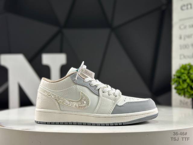Nike Air Jordan 1 Aj1 Qiao Yi mid-top casual sneakers synchronized with the offi