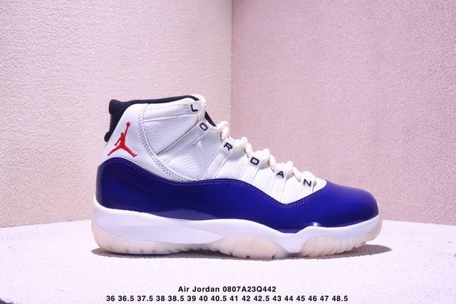 Air Jordan 11 Retro Rare Air Aj11 Joe 11 Royal Blue Real Label Real Carbon High
