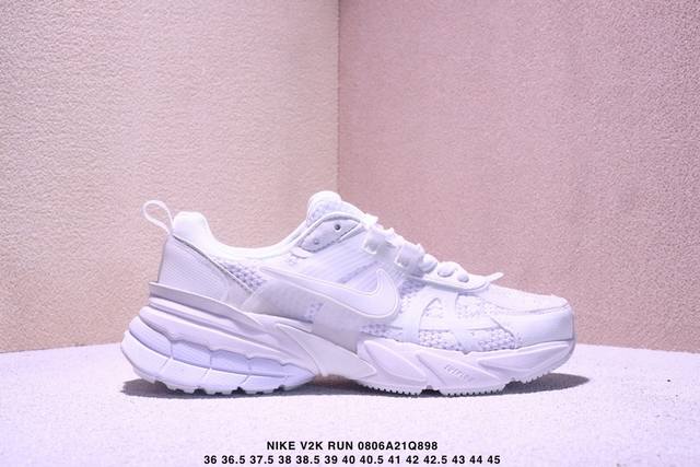 Authentic Nike V2K Run running shoes, retro style mesh breathable sports shoes i