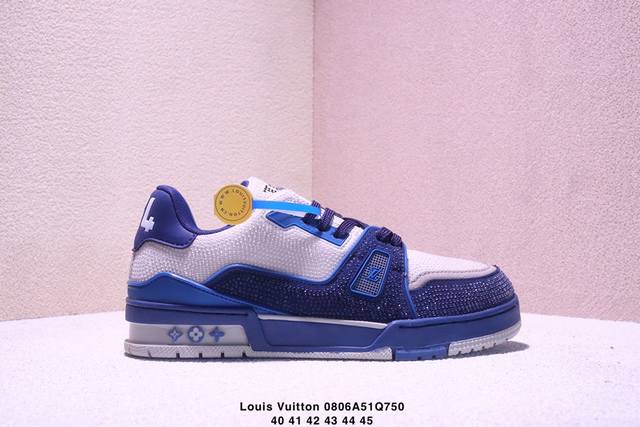 New Lv Louis Vuitton Trainer Sneaker Low casual sports culture versatile sneake