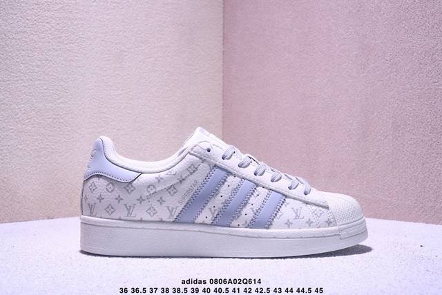 Limited edition overseas hit! High-end custom Adidas shell toe "LV Louis Vuitton
