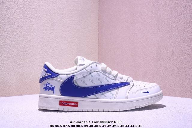 Travis Scott x Fragment Design x Jordan Air Jordan 1 Low Og Sp "Stussy co-brande