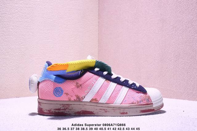 Melting Sadness x adidas Originals Superstar "Halloween" Classic Shell-Toe Low-T