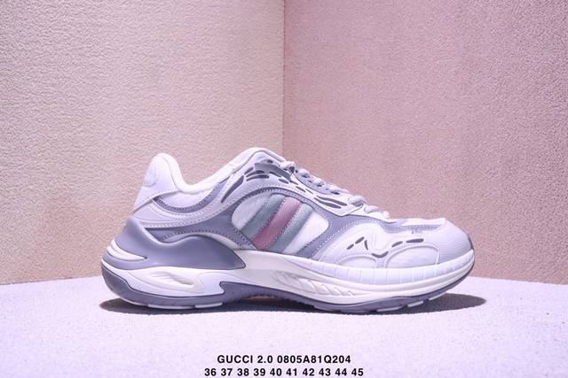 Gucci round-toe drawstring high-end, versatile casual sneakers for men and women