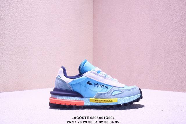 French crocodile Lacoste Court-Minima versatile fashion casual children's shoes