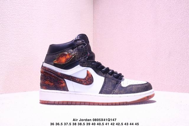 Jordan Air Jordan 1 Low Aj1 Snake Pattern Joe 1 Low Top Retro Culture Leisure Sp