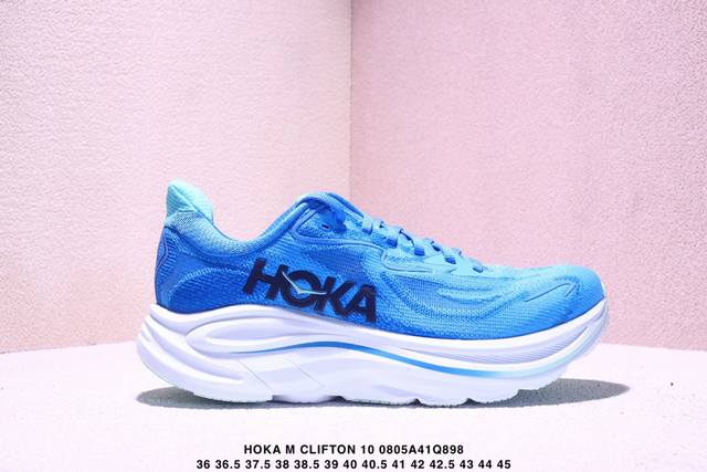 Corporate-level Hoka M Clifton 10 lightweight low-top outdoor cross-country run